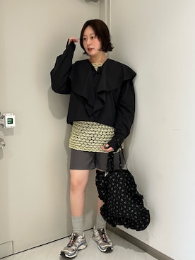 「KBF（ケイビーエフ）のアイテム」を使った、咲弥さん（レディース・163cm）の春コーディネート