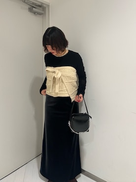 「アイテム（ブーツ）」を使った、咲弥さん（レディース・163cm・10代）の冬コーディネート