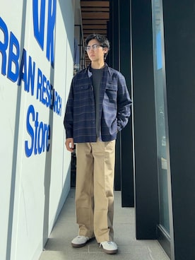 中村レンさん（メンズ・170cm）の秋コーディネート