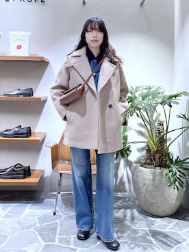 「アイテム（カバーオール）」を使った、Hikariさん（レディース・164cm）の秋コーディネート