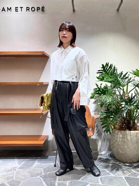 「SDGs」｜「アイテム（ブーツ）」を使った、Hikariさん（レディース・164cm）の秋コーディネート