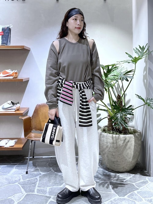 GANNI for ADAM ET ROPE'】Recycled tech Mini Tote（トート