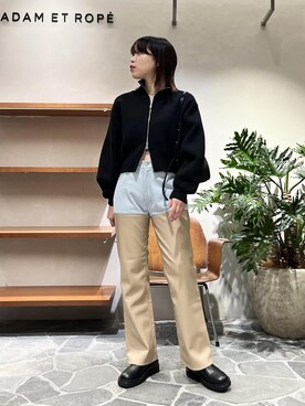 「SDGs」｜「アイテム（ブーツ）」を使った、Hikariさん（レディース・164cm）の秋コーディネート
