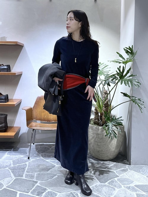 ベロア BOTANICAL DYED DRESS（ワンピース）｜ADAM ET ROPE