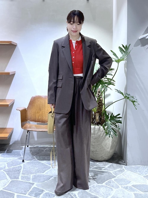 ★極美品★アダムエロペ　テーラードジャケット セール】【セットアップ対応】ピンストライプオーバージャケット