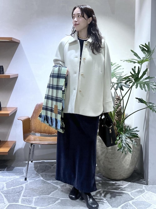 セール】Super140'sメルトンシャツコート（ステンカラーコート）｜ADAM