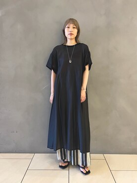 「アダムエロペ」｜「アイテム（ワンピース/ドレス）」を使った、Hikariさん（レディース・164cm）の夏コーディネート