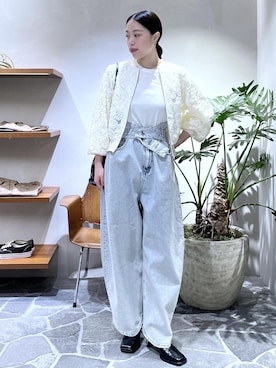 「ADAM ET ROPE'（アダムエロペ）のアイテム（ブルゾン）」を使った、Hikariさん（レディース・164cm）の春コーディネート