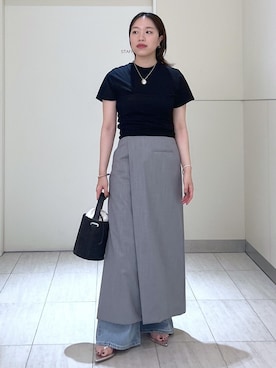 「FEMME」｜「アイテム（アクセサリー）」を使った、Hikariさん（レディース・164cm）の夏コーディネート