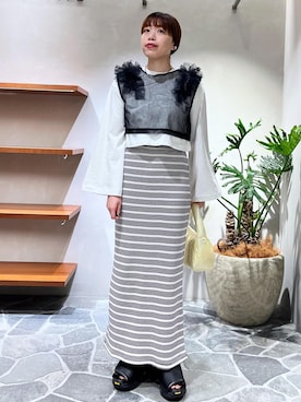 「アイテム（その他トップス）」を使った、Hikariさん（レディース・164cm・20代）の春コーディネート