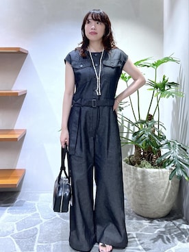 「アイテム（ボストンバッグ）」を使った、Hikariさん（レディース・164cm・20代）の夏コーディネート
