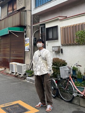 「SENSE（センス）のアイテム（ジャケット/アウター）」を使った、Hanghangyeahさん（メンズ・170cm）の春コーディネート
