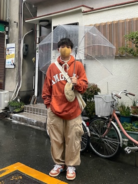 「UNIQLO（ユニクロ）のタートルネックT（長袖）（Tシャツ/カットソー）」を使った、Hanghangyeahさん（メンズ・170cm）の冬コーディネート