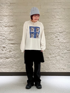 「Kaorinomori」｜tsukushiさん（レディース・157cm）の冬コーディネート