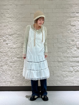 「kaorinomori（カオリノモリ）のアイテム」を使った、tsukushiさん（レディース・157cm）の秋コーディネート