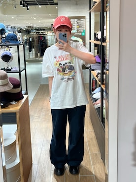 「FREDY&GLOSTER（フレディアンドグロスター）のアイテム（Tシャツ/カットソー）」を使った、tsukushiさん（レディース・157cm）の夏コーディネート
