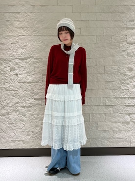 「kaorinomori（カオリノモリ）のアイテム」を使った、tsukushiさん（レディース・157cm）の秋コーディネート