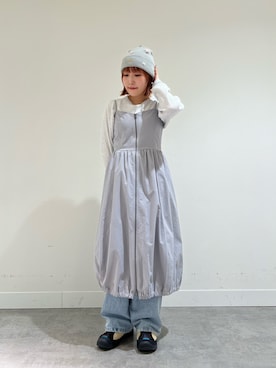 「Kaorinomori」｜「アイテム（ニットキャップ/ビーニー）」を使った、tsukushiさん（レディース・157cm）の秋コーディネート