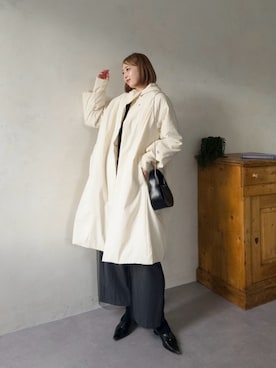 「CAPRICIEUX LE'MAGE（カプリシューレマージュ）のアイテム（その他アウター）」を使った、run_lemageさん（レディース・170cm）の冬コーディネート