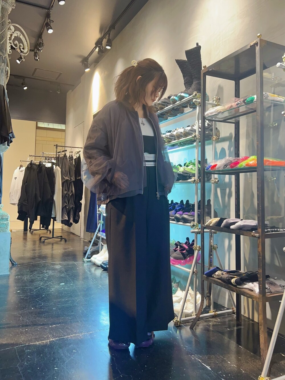 AULA AILA/アウラアイラ/MESH COMBINATION TULLE LAYERED