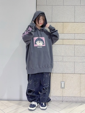 「アイテム（パーカー）」を使った、Renaさん（レディース・152cm・20代）の秋コーディネート