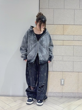 「アイテム（パーカー）」を使った、Renaさん（レディース・152cm・20代）の秋コーディネート