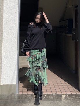 「CHARLES & KEITH（チャールズ & キース）のアイテム」を使った、nanakoさん（骨格ナチュラル・レディース・167cm）の春コーディネート