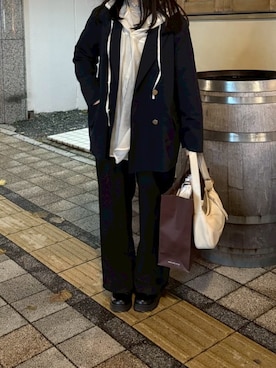 「studio CLIP（スタディオクリップ）のアイテム」を使った、Nさん（レディース・157cm）の秋コーディネート