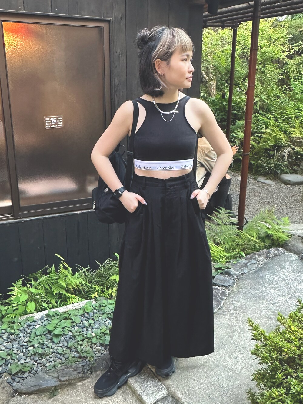 「kyoto」｜「Calvin Klein Underwearのアイテム（トップス、ブラック系）」を使った、Ruby さん（レディース・153cm）の秋コーディネートの1枚目の写真