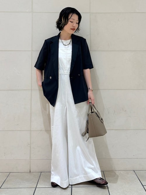 SHIPS Primary Navy Label:丸胴 テレコ タンクトップ（タンク
