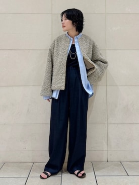「アイテム（その他アウター）」を使った、西平さん（レディース・160cm）の秋コーディネート