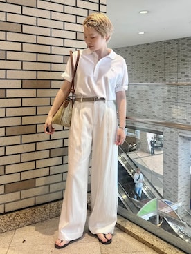 「SHIPS（シップス）のアイテム（パンツ）」を使った、西平さん（レディース・160cm）の春コーディネート