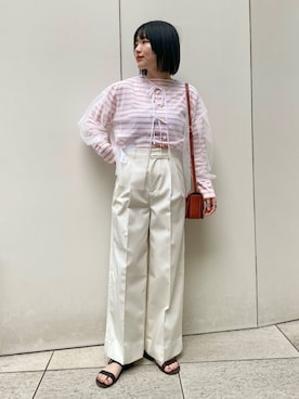 西平さん（レディース・160cm）の春コーディネート