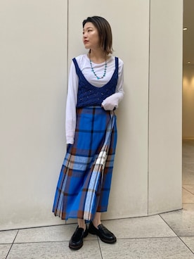 「PASCUCCI（パスクッチ）のアイテム」を使った、西平さん（レディース・160cm）の春コーディネート