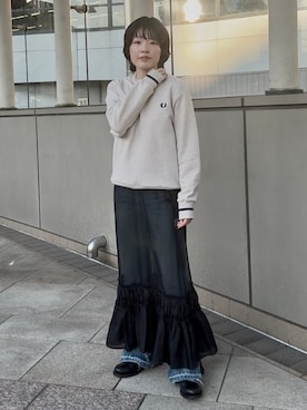 「SHIPS（シップス）のアイテム」を使った、西平さん（レディース・160cm）の秋コーディネート