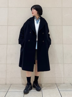 「SHIPS（シップス）のアイテム」を使った、西平さん（レディース・160cm）の秋コーディネート