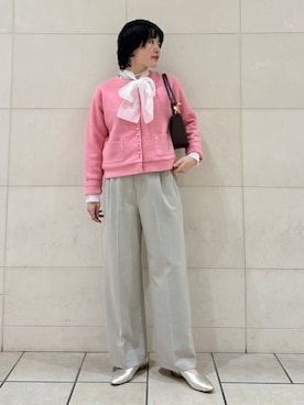 「SHIPS（シップス）のアイテム（シャツ/ブラウス）」を使った、西平さん（レディース・160cm）の秋コーディネート