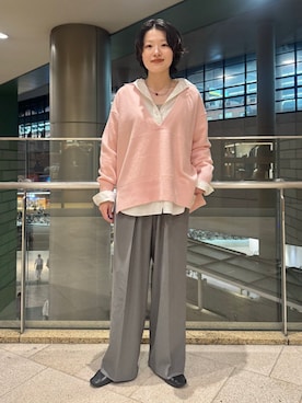 「カシミヤ」｜西平さん（レディース・160cm）の秋コーディネート