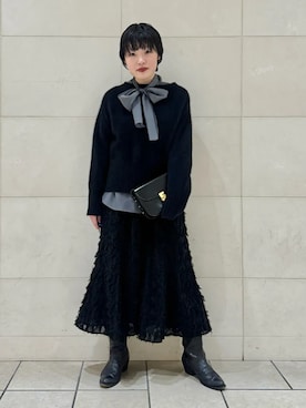 西平さん（レディース・160cm）の冬コーディネート