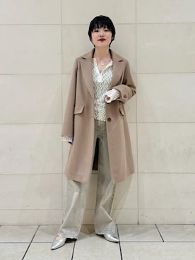 「FAEDA（ファエダ）のアイテム」を使った、西平さん（レディース・160cm）の冬コーディネート