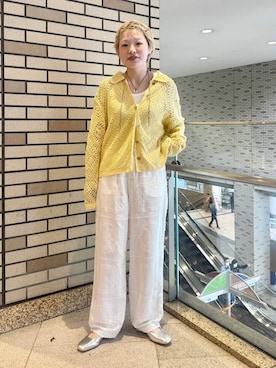 「SHIPS（シップス）のアイテム（トップス）」を使った、西平さん（レディース・160cm）の春コーディネート