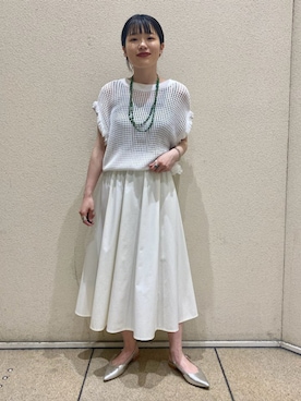 「アイテム（キャミソール）」を使った、西平さん（レディース・160cm）の夏コーディネート