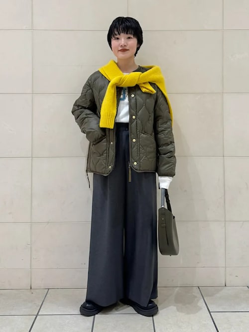 〈手洗い可能〉ソフィー ツイル ストレッチ ポケット デザイン パンツ