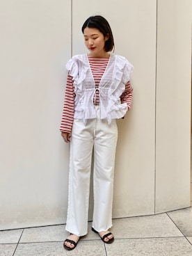 西平さん(レディース・160cm)の春コーディネート