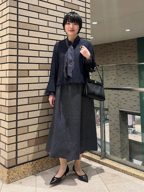 セール】ダブル クロス 重ね袖 ノーカラー ジャケット（セレモニー対応