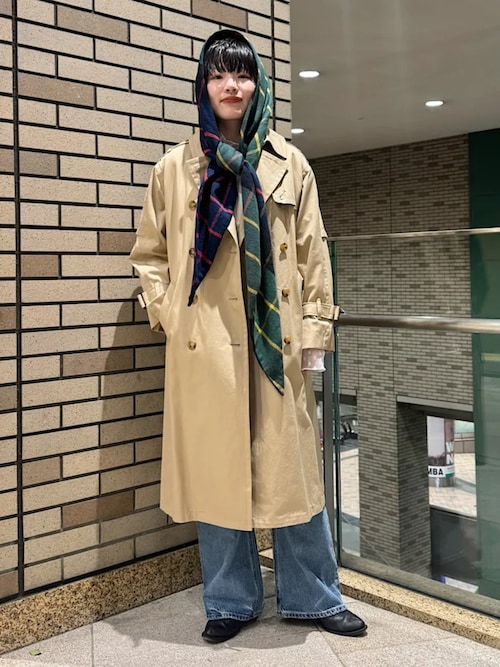 SHIPS Primary Navy Label:ギャバ トレンチコート（トレンチコート