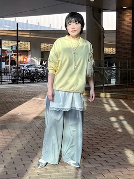 「SHIPS（シップス）のアイテム（アクセサリー）」を使った、西平さん（レディース・160cm）の春コーディネート