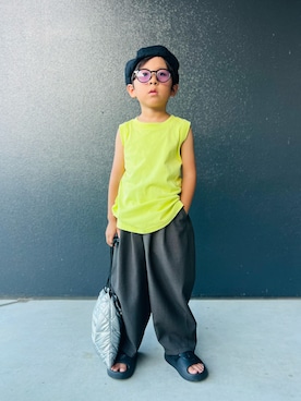 「アイテム（パンツ）」を使った、muguさん（キッズ・110cm）の夏コーディネート
