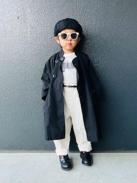 「IKEA（イケア）のアイテム（トップス）」を使った、muguさん（キッズ・90cm）の春コーディネート