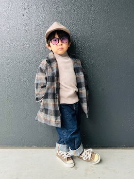 「アイテム（その他）」を使った、muguさん（キッズ・90cm）の秋コーディネート